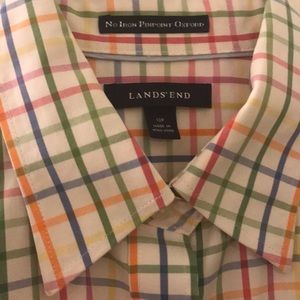 Lands end checked shirt